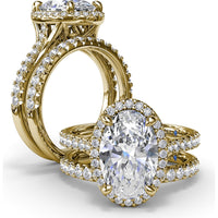 Diamond Wedding Band with Shared-Prong Set Round Diamonds by Fana - 0.34 Carat Total Diamond Weight