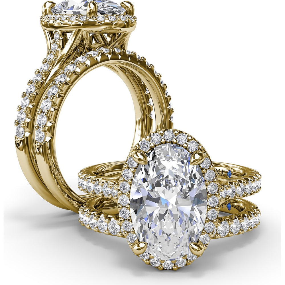 Diamond Wedding Band with Shared-Prong Set Round Diamonds by Fana - 0.34 Carat Total Diamond Weight