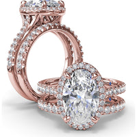 Diamond Wedding Band with Shared-Prong Set Round Diamonds by Fana - 0.34 Carat Total Diamond Weight