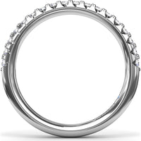Diamond Wedding Band with Shared-Prong Set Round Diamonds by Fana - 0.34 Carat Total Diamond Weight