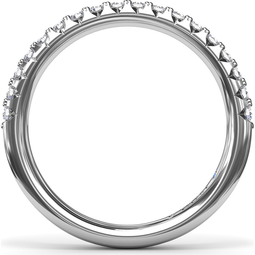 Diamond Wedding Band with Shared-Prong Set Round Diamonds by Fana - 0.34 Carat Total Diamond Weight