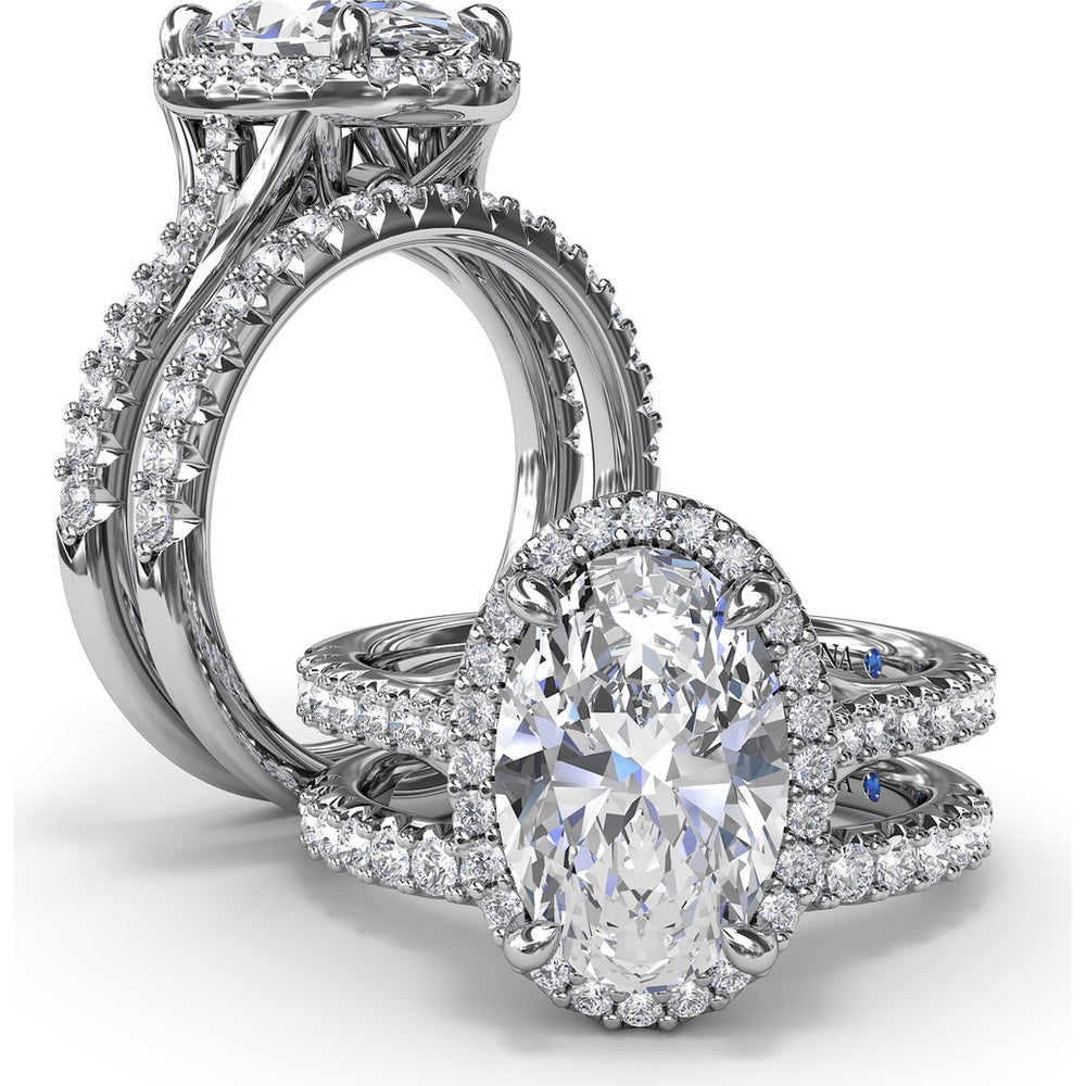 Diamond Wedding Band with Shared-Prong Set Round Diamonds by Fana - 0.34 Carat Total Diamond Weight