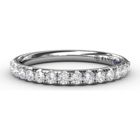 Diamond Wedding Band with Shared-Prong Set Round Diamonds by Fana - 0.36 Carat Total Diamond Weight