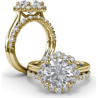 Diamond Wedding Band with Shared-Prong Set Round Diamonds by Fana - 0.36 Carat Total Diamond Weight