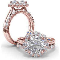 Diamond Wedding Band with Shared-Prong Set Round Diamonds by Fana - 0.36 Carat Total Diamond Weight