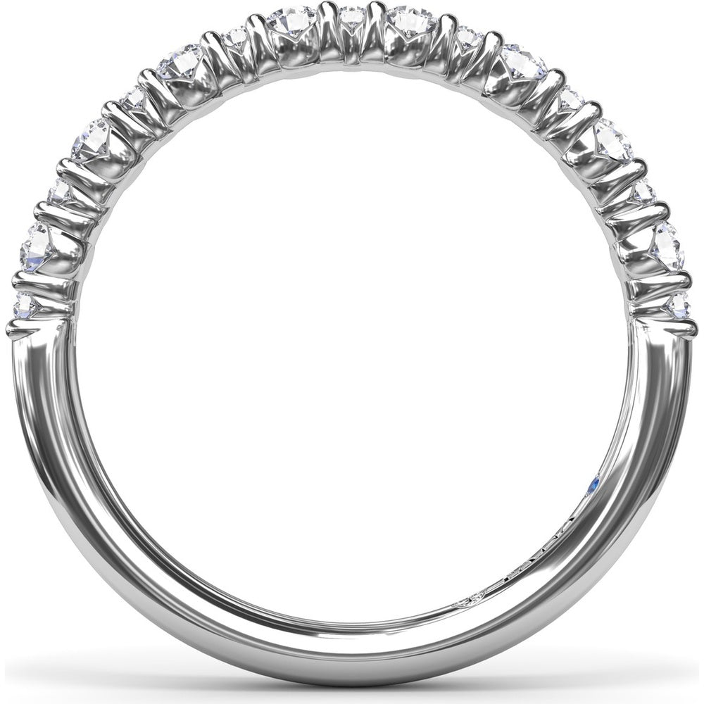 Diamond Wedding Band with Shared-Prong Set Round Diamonds by Fana - 0.36 Carat Total Diamond Weight