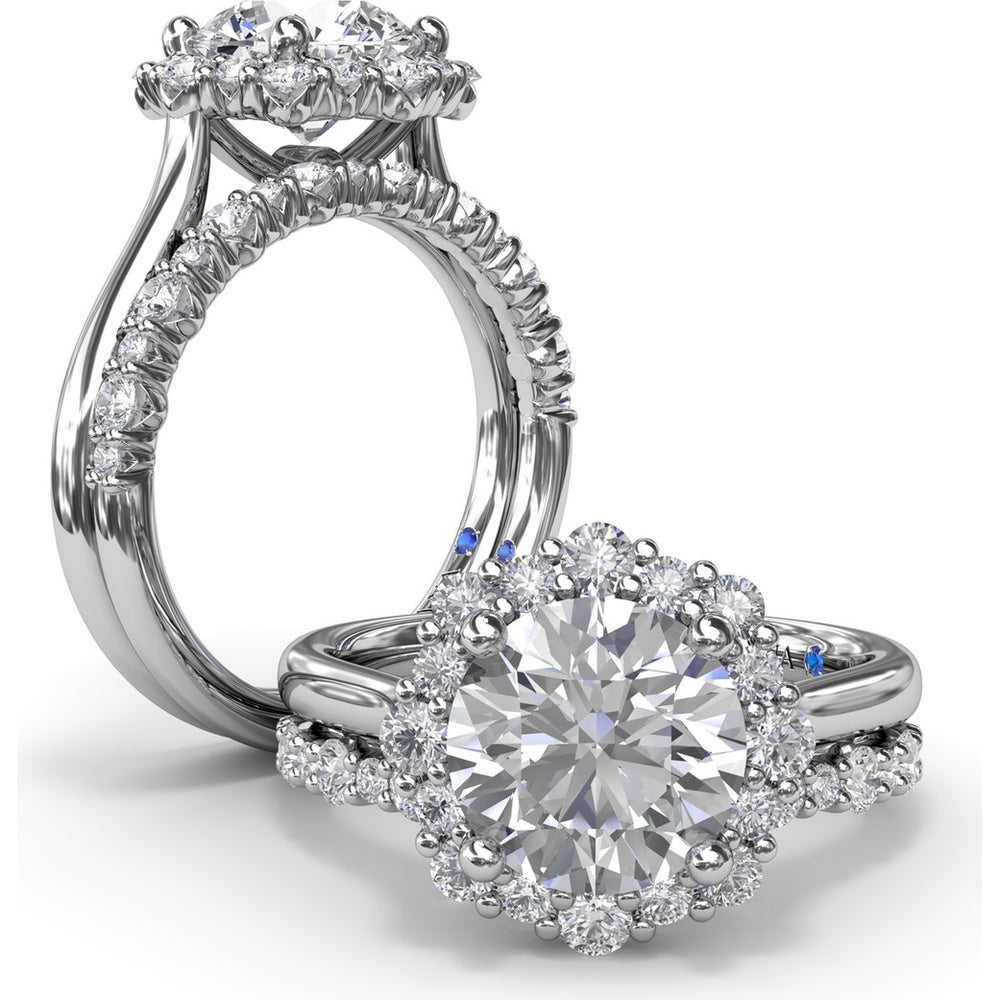 Diamond Wedding Band with Shared-Prong Set Round Diamonds by Fana - 0.36 Carat Total Diamond Weight