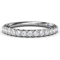 Diamond Wedding Band with Shared-Prong Set Round Diamonds by Fana - 0.41 Carat Total Diamond Weight