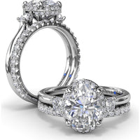 Diamond Wedding Band with Shared-Prong Set Round Diamonds by Fana - 0.43 Carat Total Diamond Weight