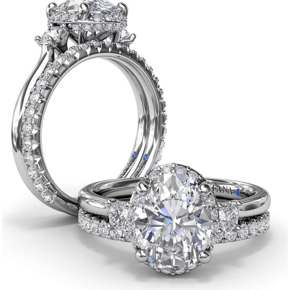 Diamond Wedding Band with Shared-Prong Set Round Diamonds by Fana - 0.43 Carat Total Diamond Weight