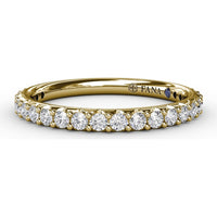 Diamond Wedding Band with Shared-Prong Set Round Diamonds by Fana - 0.44 Carat Total Diamond Weight
