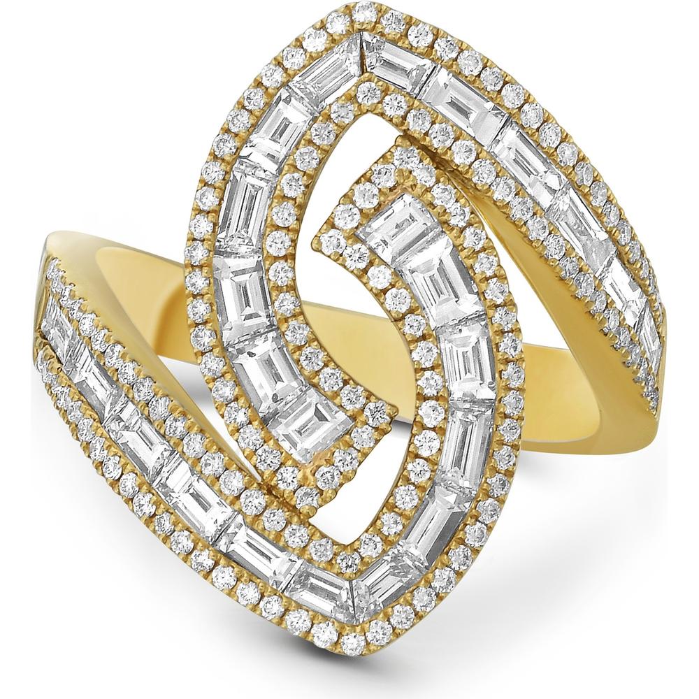 Diamond Ying Yang Ring in 18K Yellow Gold by Charles Krypell