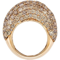 Piranesi - Dome Ring in Champagne Diamond - 18K Rose Gold