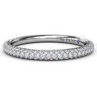 Domed Pavé Diamond Wedding Band by Fana - 0.57 Carat Total Diamond Weight