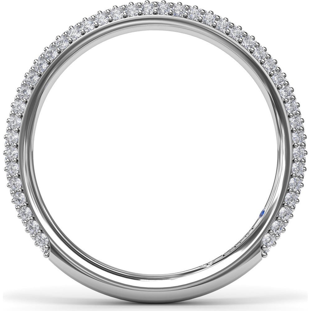 Domed Pavé Diamond Wedding Band by Fana - 0.57 Carat Total Diamond Weight