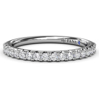 Double Prong Set Round Diamond Wedding Band by Fana - 0.31 Carat Total Diamond Weight