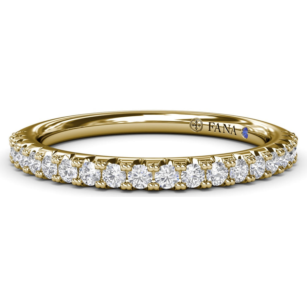 Double Prong Set Round Diamond Wedding Band by Fana - 0.31 Carat Total Diamond Weight