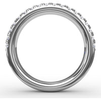 Double Row Prong Set Round Diamond Band by Fana - 0.72 Carat Total Diamond Weight