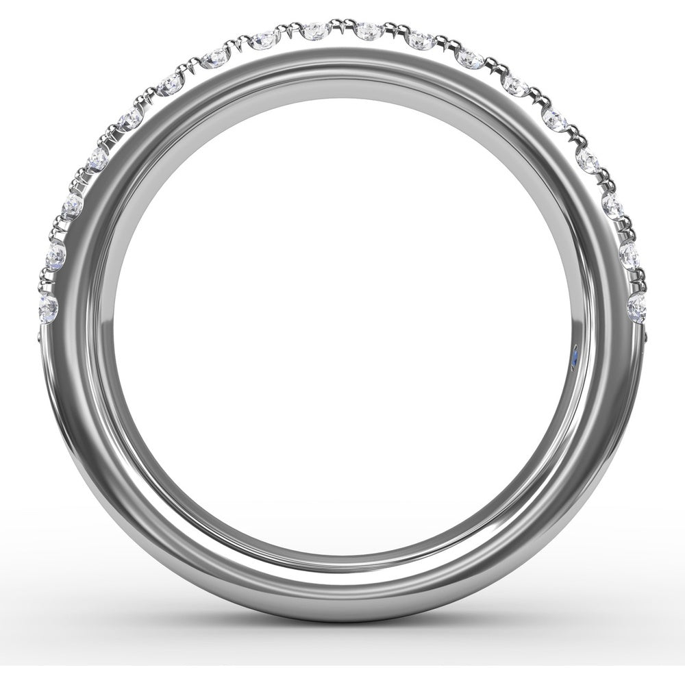 Double Row Prong Set Round Diamond Band by Fana - 0.72 Carat Total Diamond Weight