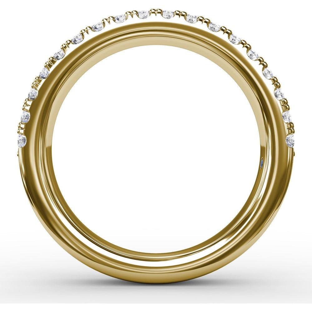 Double Row Prong Set Round Diamond Band by Fana - 0.72 Carat Total Diamond Weight