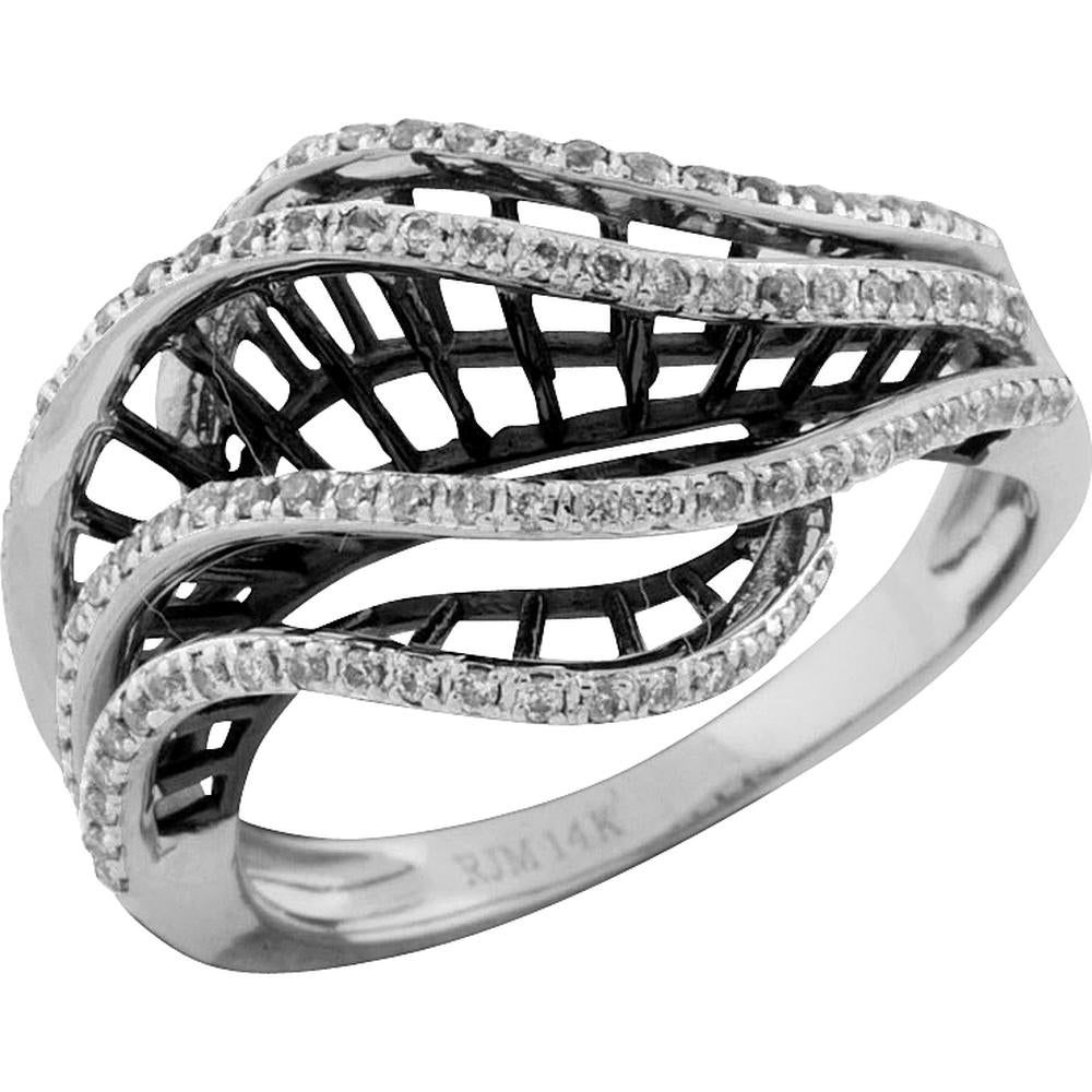 Elegance Defined:14K White Gold Diamond Ring - Timeless Symbol of Love