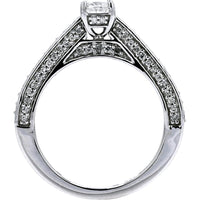 Elegant 14K White Gold 3/8 Carat Diamond Engagement Ring