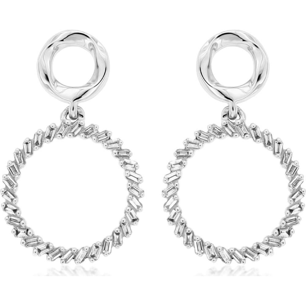 Elegant 14K White Gold Diamond Stud Earrings - 0.25 Carat Total Diamond Weight