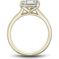 Emerald Cut Diamond Engagement Ring with Four-Prong Setting in Yellow Gold by Noam Carver<em> - Choose Your Center Diamond: 1 to 5 Carats, Sustainable Lab-Grown or Natural Earth-Mined</em>