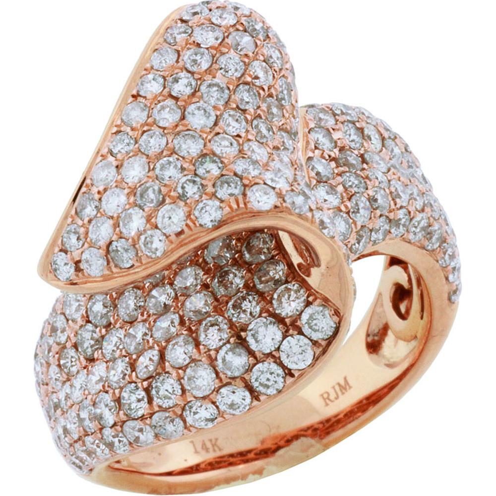 Enchanted 14K Rose Gold Diamond Ring - 3.30 Carat Round Diamond