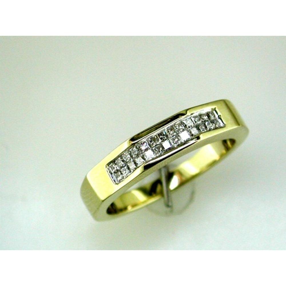 Enchanted 14K Yellow Gold His & Hers Princess-Cut Diamond Ring - 0.33 Carat Total Diamond Weight