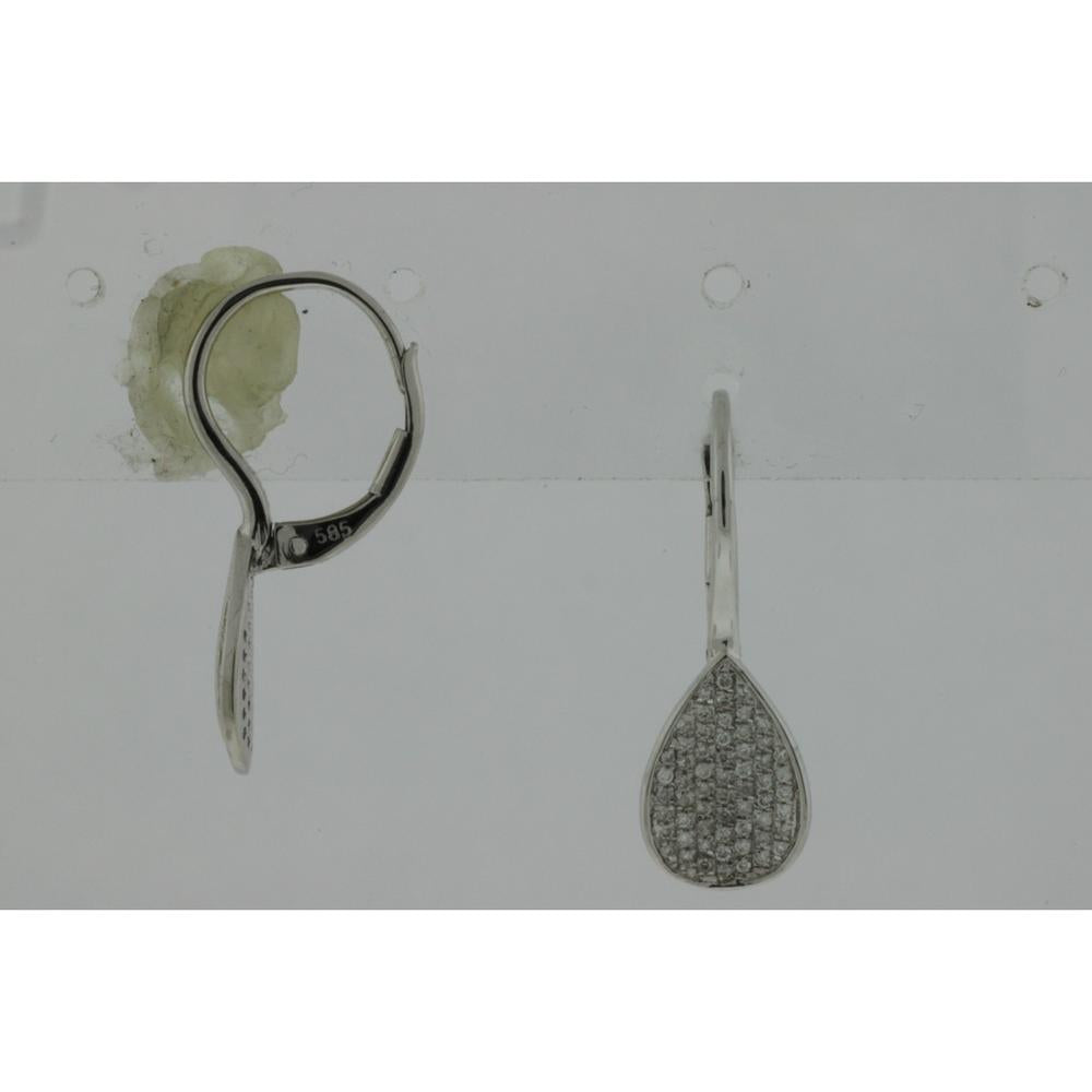 Enchanted Brilliance 14K White Gold Diamond Earrings - 0.25 Carat Total Diamond Weight