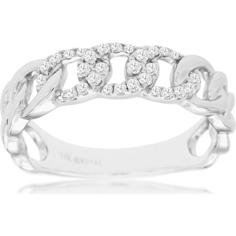 Enchanted Love 14K White Gold Diamond Wedding Bands