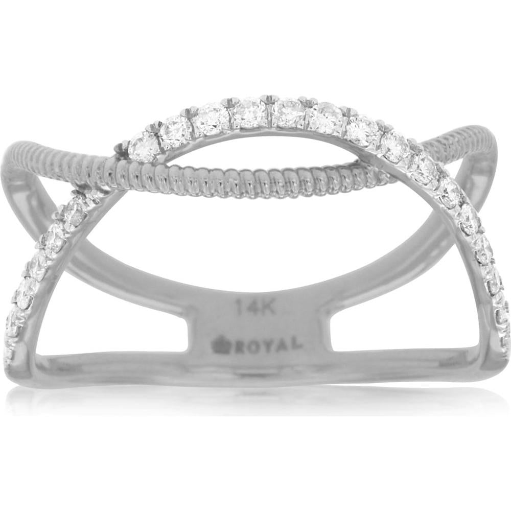 Enchanting 14K White Gold Diamond Ring - 0.21 Carat