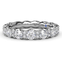 Eternity Band with Alternating Round Diamonds by Fana - 1.83 Carat Total Diamond Weight