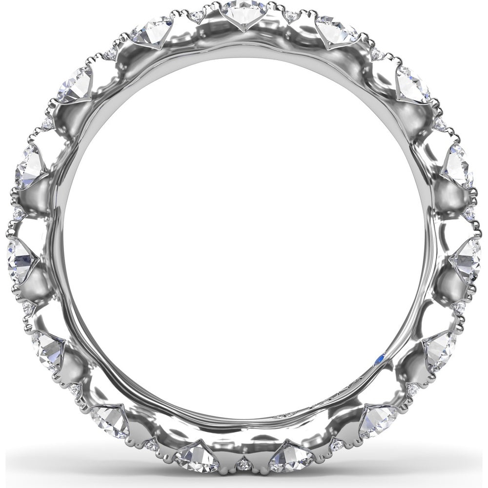 Eternity Band with Alternating Round Diamonds by Fana - 1.83 Carat Total Diamond Weight