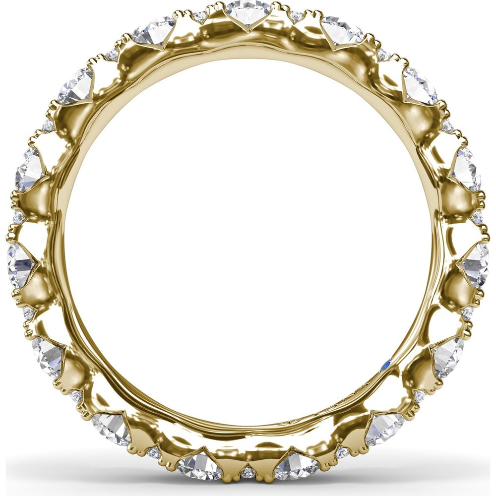 Eternity Band with Alternating Round Diamonds by Fana - 1.83 Carat Total Diamond Weight