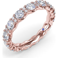 Eternity Band with Alternating Round Diamonds by Fana - 1.83 Carat Total Diamond Weight