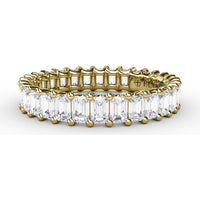 Eternity Band with Emerald Cut Diamonds by Fana - 2.39 Carat Total Diamond Weight