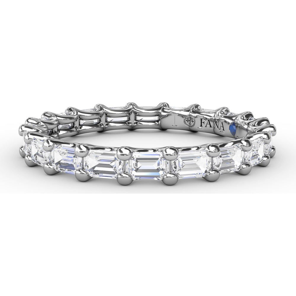 Eternity Band with Shared-Prong Emerald Cut Diamonds by Fana - 1.59 Carat Total Diamond Weight