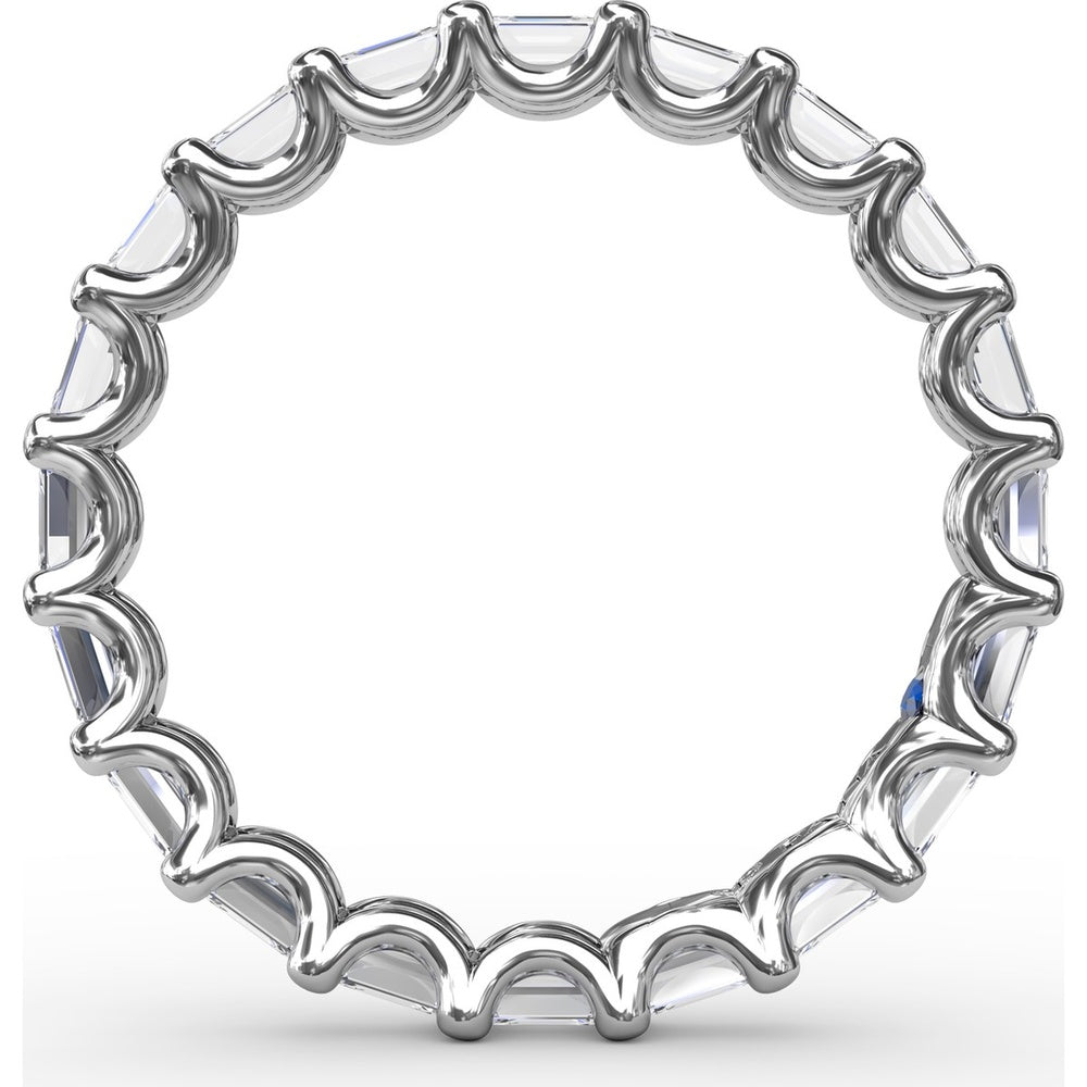 Eternity Band with Shared-Prong Emerald Cut Diamonds by Fana - 1.59 Carat Total Diamond Weight