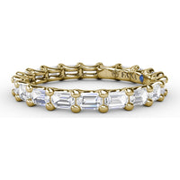 Eternity Band with Shared-Prong Emerald Cut Diamonds by Fana - 1.59 Carat Total Diamond Weight