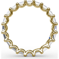 Eternity Band with Shared-Prong Emerald Cut Diamonds by Fana - 1.59 Carat Total Diamond Weight