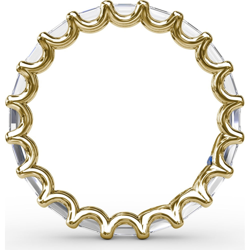 Eternity Band with Shared-Prong Emerald Cut Diamonds by Fana - 1.59 Carat Total Diamond Weight