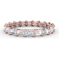 Eternity Band with Shared-Prong Emerald Cut Diamonds by Fana - 1.59 Carat Total Diamond Weight
