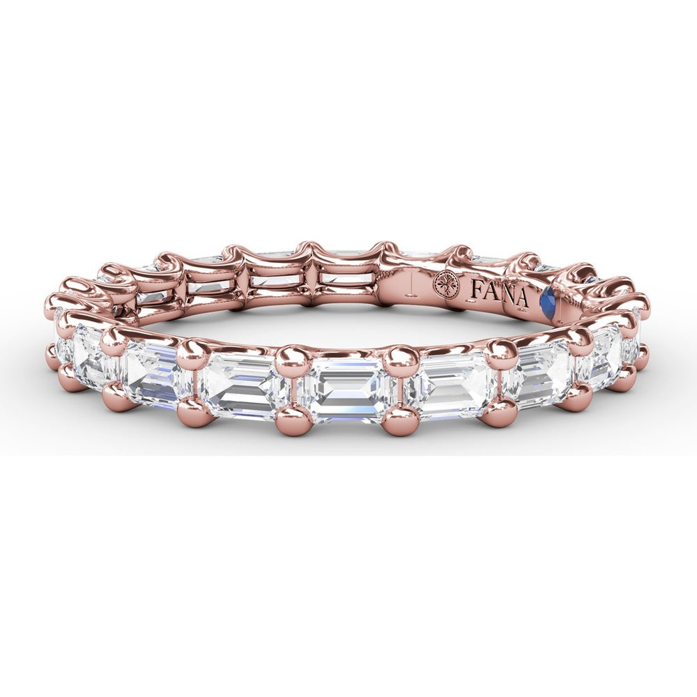 Eternity Band with Shared-Prong Emerald Cut Diamonds by Fana - 1.59 Carat Total Diamond Weight