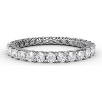 Eternity Band with Shared-Prong Round Diamonds by Fana - 1.02 Carat Total Diamond Weight