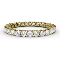 Eternity Band with Shared-Prong Round Diamonds by Fana - 1.02 Carat Total Diamond Weight