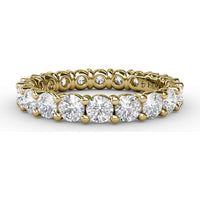 Eternity Band with Shared-Prong Round Diamonds by Fana - 2.05 Carat Total Diamond Weight