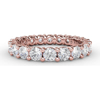 Eternity Band with Shared-Prong Round Diamonds by Fana - 2.05 Carat Total Diamond Weight