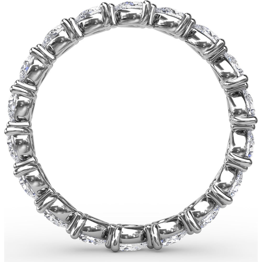 Eternity Band with Three-Prong Set Pear-Shaped Diamonds by Fana - 1.00 Carat Total Diamond Weight